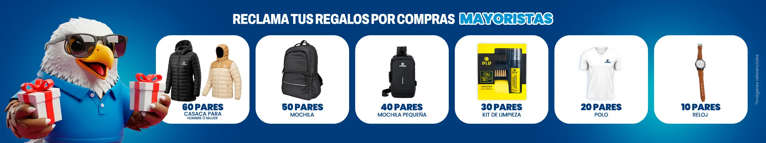 Reclama tus regalos por compras Mayoristas