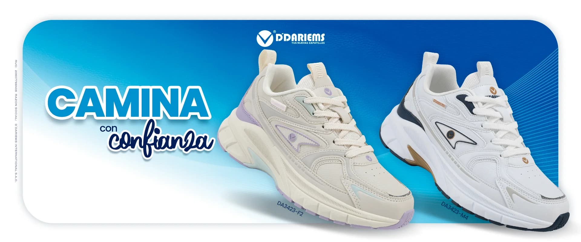 Camina con confianza — línea de zapatillas D'Dariems
